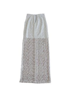 Alice + Olivia Misha Embroidered Lace Maxi Skirt