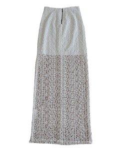 Alice + Olivia Misha Embroidered Lace Maxi Skirt