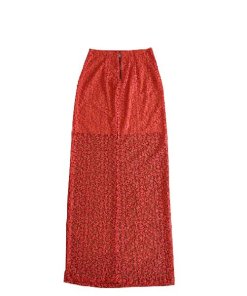 Alice + Olivia Misha Embroidered Lace Maxi Skirt