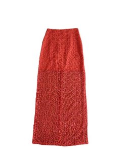 Alice + Olivia Misha Embroidered Lace Maxi Skirt