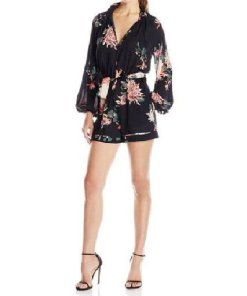 Rachel Zoe Ariel Kiku Print Romper