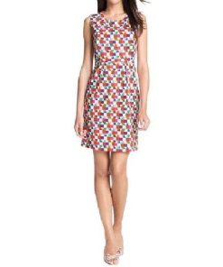 Kate Spade New York Abbey Geometric Print Sheath Dress