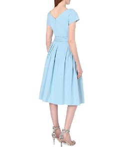 Michael Kors Collection Tie-Waist Cotton-Poplin Dress