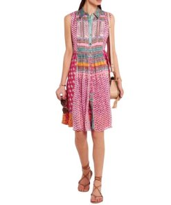 Diane von Furstenberg Nieves Printed Silk Shirtdress