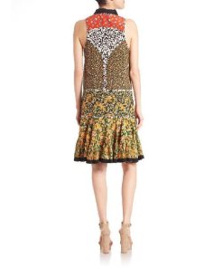 Coach 1941 Long Floral Front Placket Dress