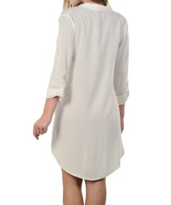 evaChic Charlize Roll-Up Sleeve Kaftan Tunic