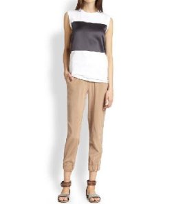 Brunello Cucinelli Silk Drawstring Track Pants