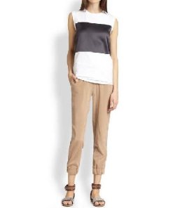 Brunello Cucinelli Silk Drawstring Track Pants