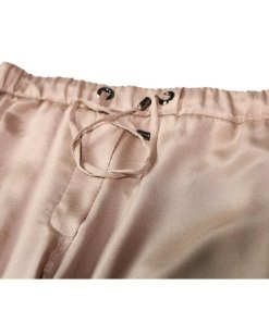 Brunello Cucinelli Silk Drawstring Track Pants