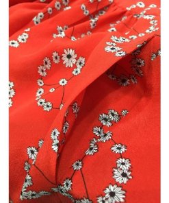 Sandro Ring Floral Print Silk Dress