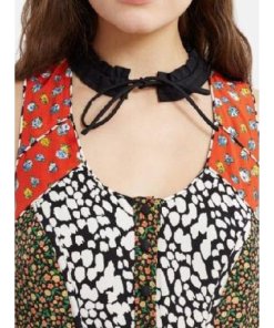 Coach 1941 Long Floral Front Placket Dress
