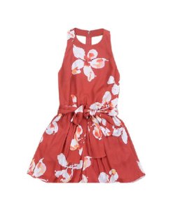 Alice + Olivia Mattie Romper with Tie Belt