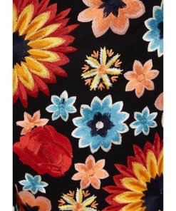 Alice + Olivia Sherri Floral Embroidered Shorts