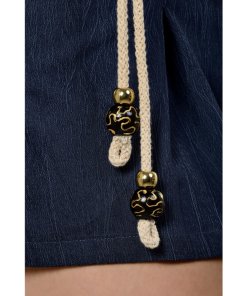 evaChic Taylor Front Pleated Self-Tie Belt Shorts