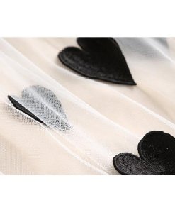 Alice + Olivia Catrina Heart Applique Tulle Skirt