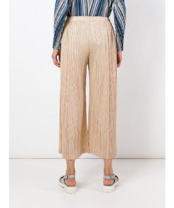Issey Miyake Pleated Cropped Pants