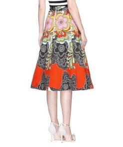 Alice + Olivia Eartha Jacquard Midi Skirt