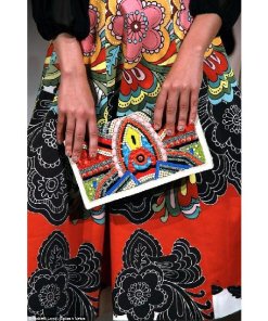 Alice + Olivia Eartha Jacquard Midi Skirt