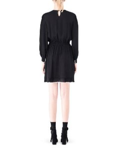 Red Valentino Ruffle Front Silk Georgette Dress