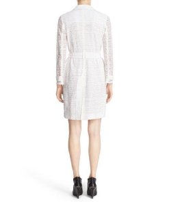 Burberry London Rookwood Crocheted Lace Trenchcoat
