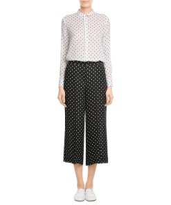 Theory-Biritta-Polka-Dot-Silk-Crepon-Blouse