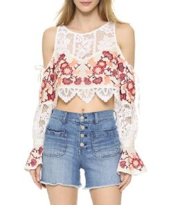 For Love and Lemons Cecelia Crop Top