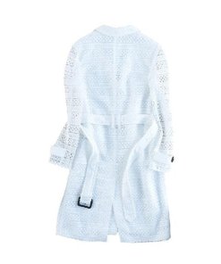 Burberry London Rookwood Crocheted Lace Trenchcoat