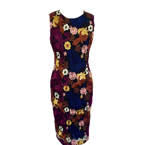 alice olivia embroidered dress STRAPLESS EMBROIDERED ALL OVER FLOWER MINI DRESS – Willow at Merle Norman main image 1