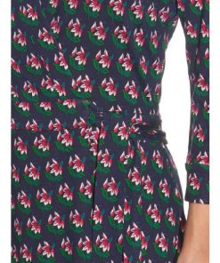 Diane von Furstenberg Celeste Floral Print Silk Wrap Romper