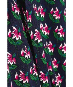 Diane von Furstenberg Celeste Floral Print Silk Wrap Romper