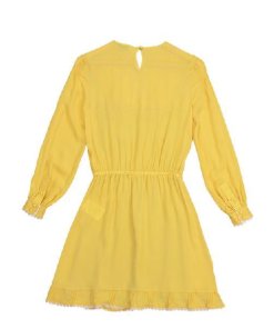 Red Valentino Ruffle Front Silk Georgette Dress