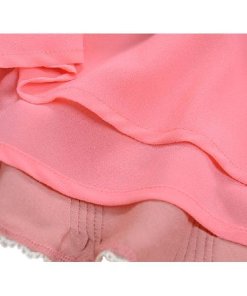 Red Valentino Ruffle Front Silk Georgette Dress