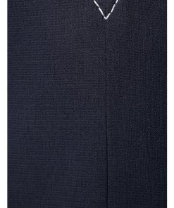 Chloe Shoulder Bow Tie Textured Crepe V-Neck Dress