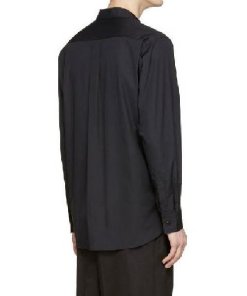 Yohji Yamamoto Embroidered Flowers Shirt