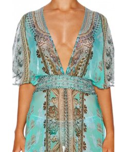 Camilla Traje De Luce Vneck Split Front Long Dress