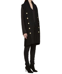 Pierre Balmain Double-Breasted Knit Vest