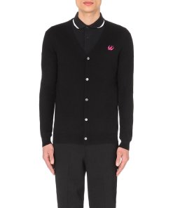 McQ Alexander McQueen Embroidered Swallow Cardigan