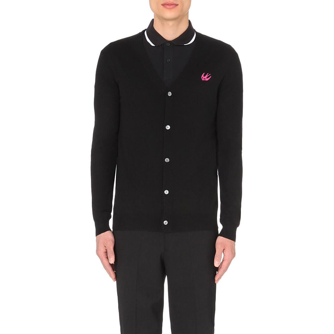 30% extra off] McQ Alexander Mcqueen Embroidered Swallow Cardigan