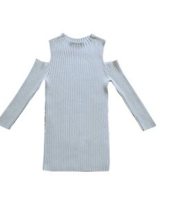 Maje Manu Cut-Out Ribbed-Knit Top
