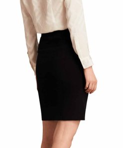Burberry London Stretch Technical Cotton Military Skirt