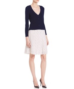 Theory Lewdill Pleated Polka Dot Silk-Georgette Skirt