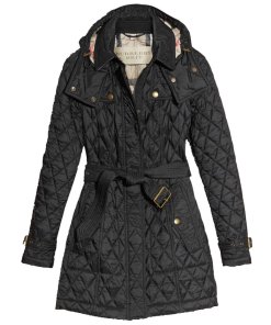 Burberry Brit Finsbridge Long Quilted Coat
