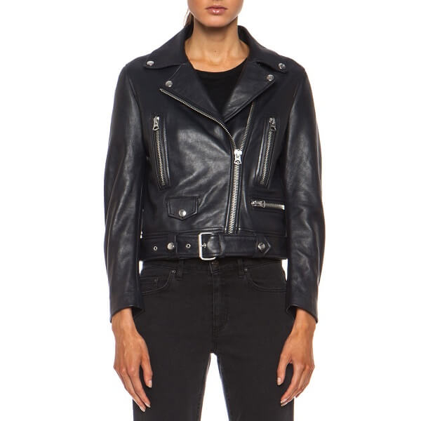 Acne Studios Mock Leather Jacket ブラック 36 Mock Leather Jacket by Acne Studios - La Garçonne