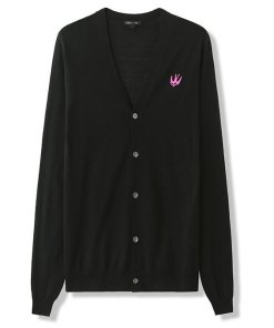 McQ Alexander McQueen Embroidered Swallow Cardigan