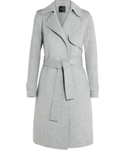 Theory Double-Face Wool-Cashmere Trench Coat