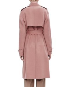 Theory Double-Face Wool-Cashmere Trench Coat