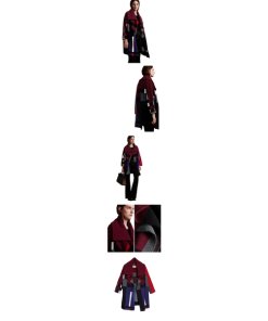 Burberry Check Wool Cashmere Cardigan Coat