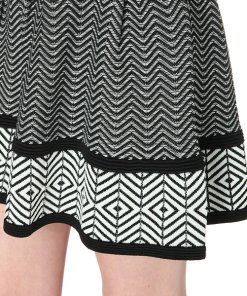 Maje Jupon Jacquard Knit Mini Skirt