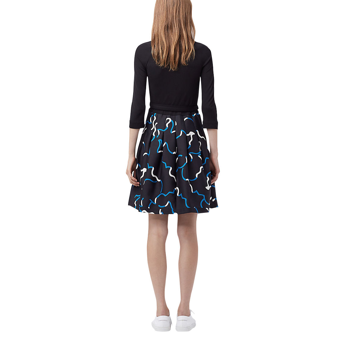Diane von Furstenberg Jewel Silk Combo Wrap Dress  evaChic