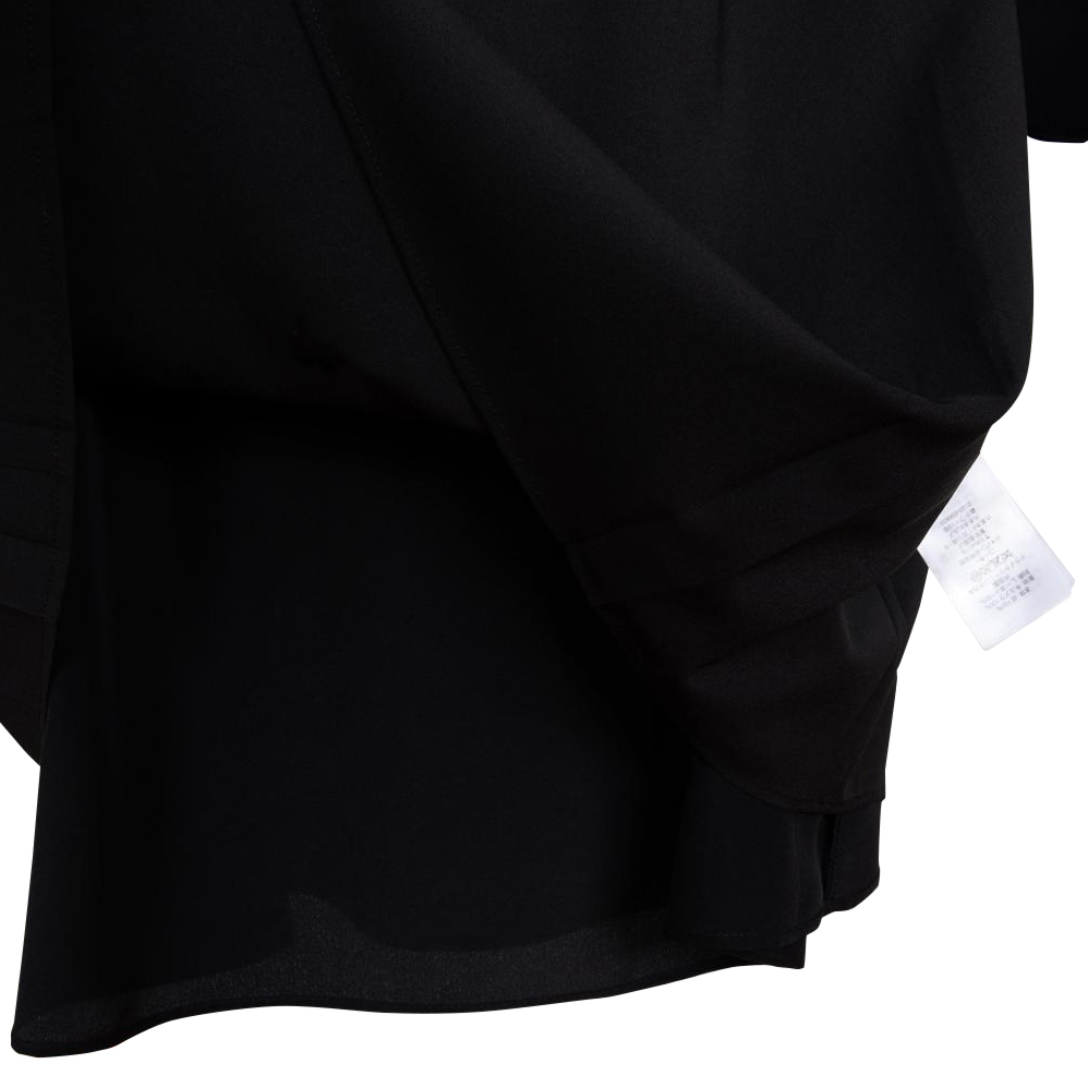 black long sleeve dress with buttons Black Long Sleeve Button Down Tunic - All Dresses main image 1